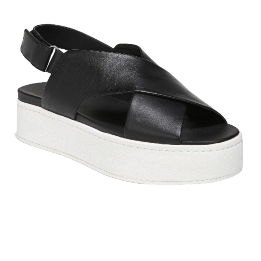 Vince Leather Slingback Sandals